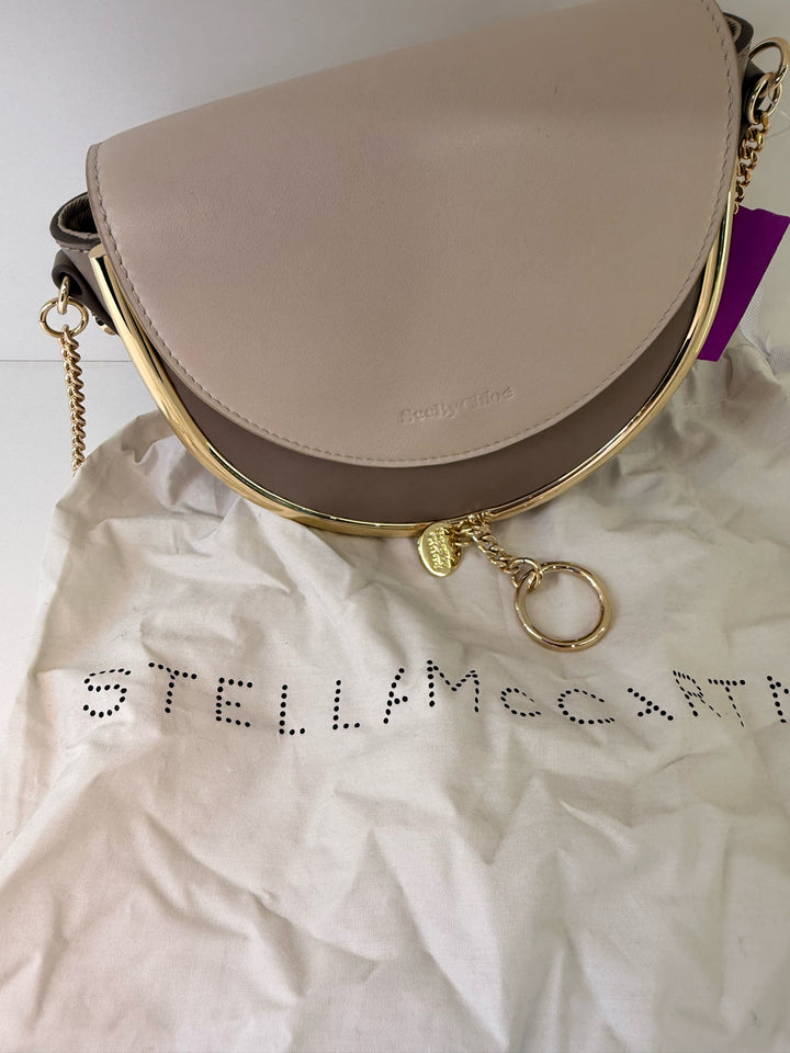 See By Chloe Leather Taupe & Tan Cross Body Bag