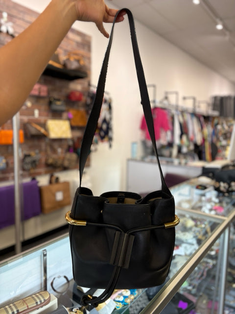 Chloe Leather Emma Bucket Bag
