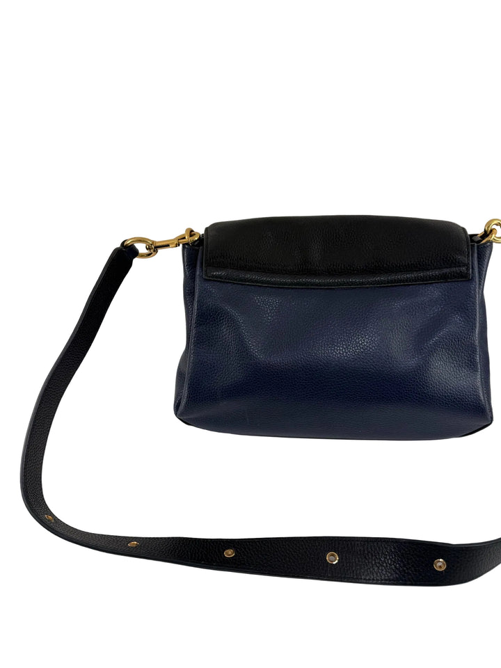 Marc Jacobs Navy & Black Leather Bag