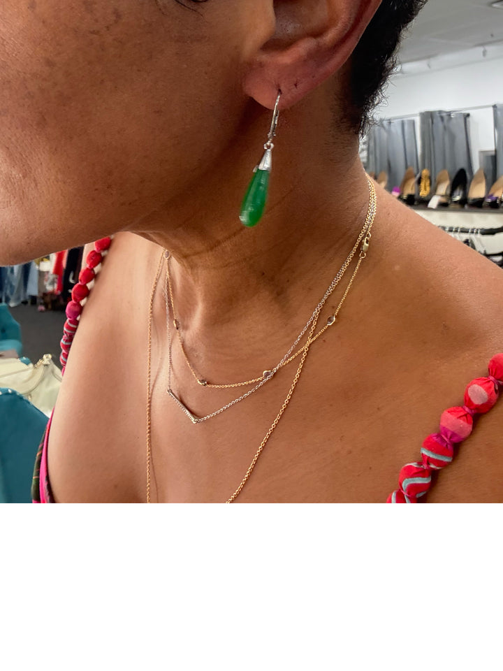 Satya Green Stone Dangle Earrings