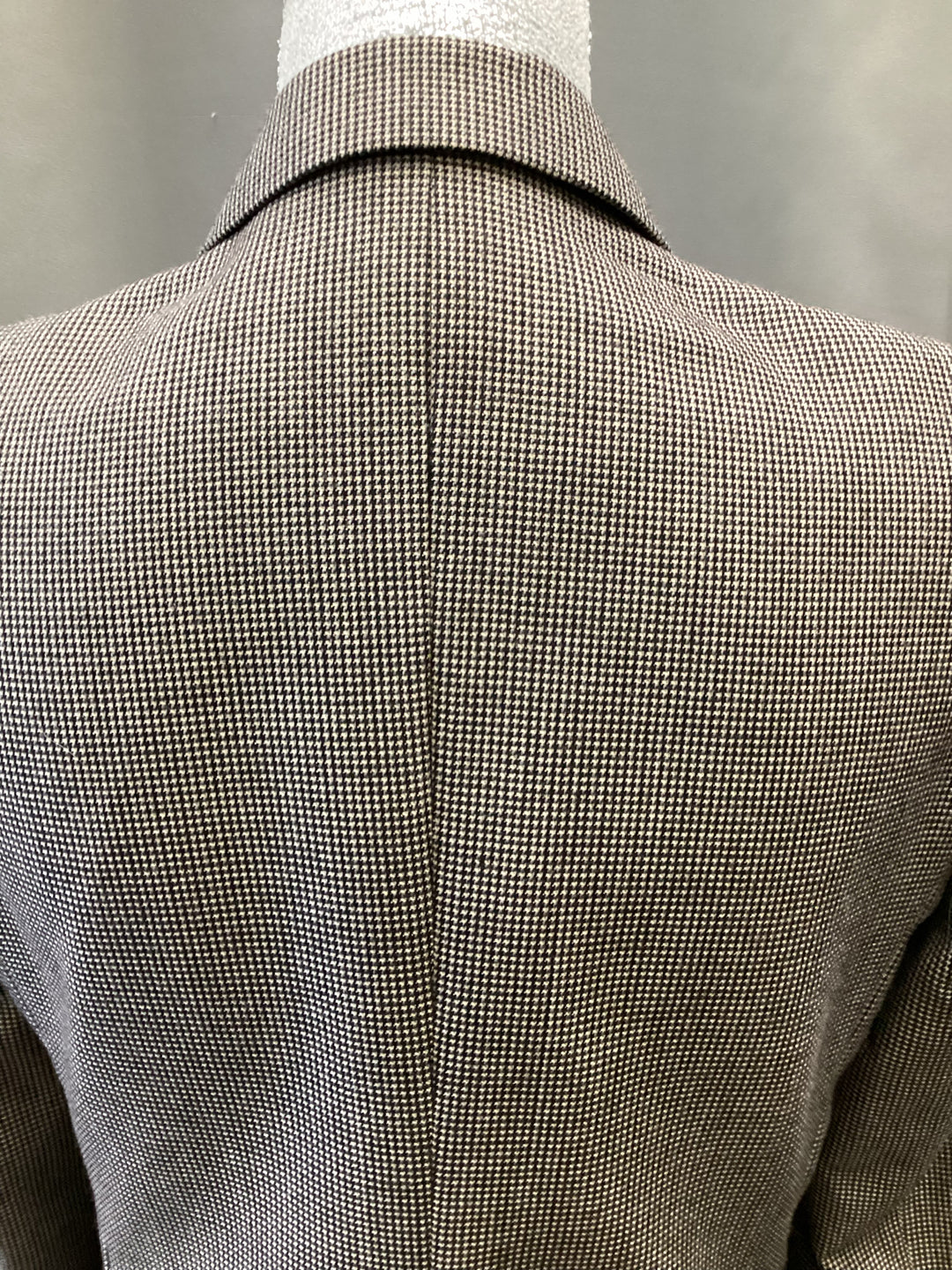 DRIES VAN NOTEN Micro Houndstooth Double Breast Blazer Sz 40