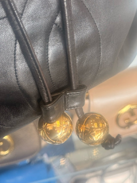 Chanel Vintage CC Backpack Gold Hardware Designer Bag