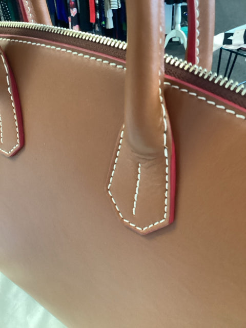 Bally Camel Brown Leather Tote Bag