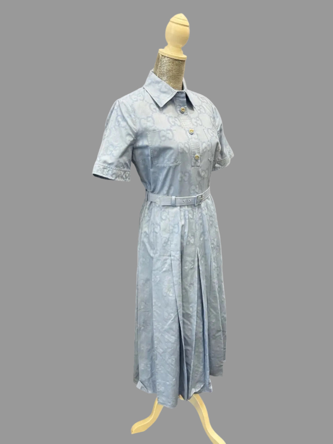 Gucci Blue Ss Polo DRESS Size 44