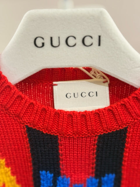 NWT Gucci Red Kid's Sz 18M Sweater Shirt