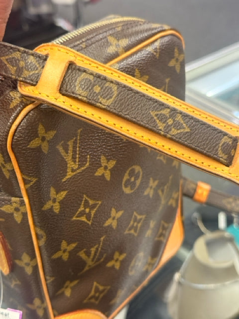 Vintage Louis Vuitton Brown Coated Canvas AMAZONE Cross Body Bag