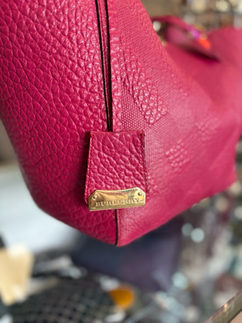 Burberry Embossed Tote w  Pouch (AS IS) Hand Bag