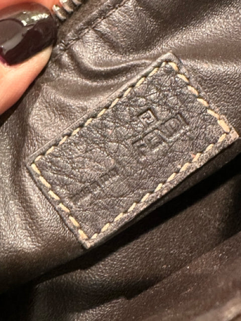 Fendi Fabric Pochette FF Monogram
