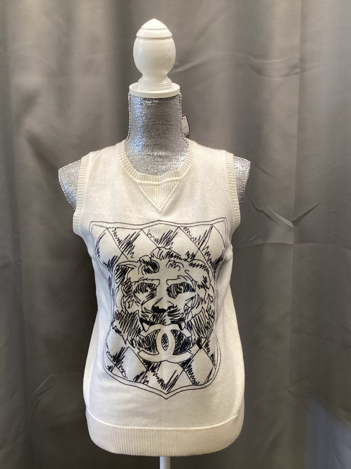 Chanel Cashmere Sweater Vest Size 38