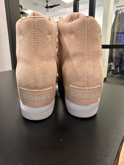 Sorel Sz 8 Tan Suede Sneakers Shoe