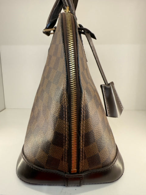 Louis Vuitton Canvas Damier Ebene Alma Handbags