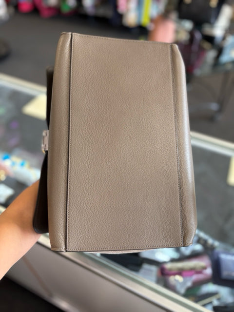 Celine Leather Taupe Large Hand Bag