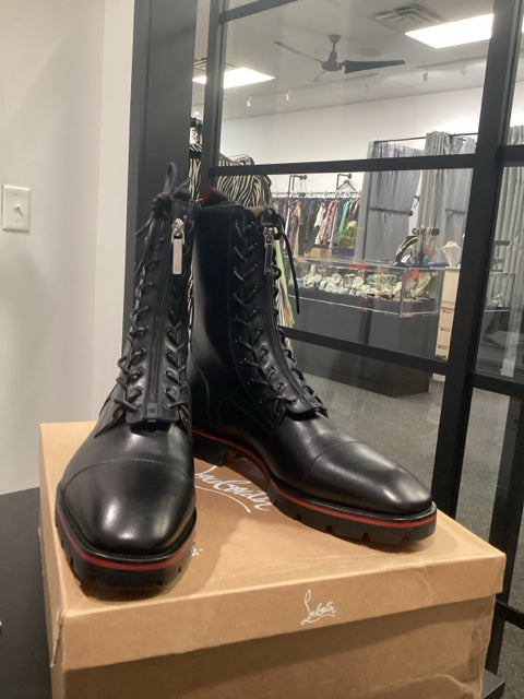 Christian Louboutin Sz 45 Designer Black Boots