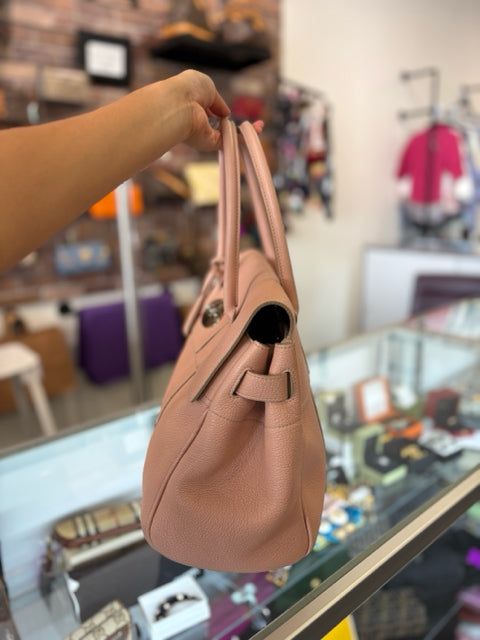 Mulberry Leather Blush Large Bayswater Handbag