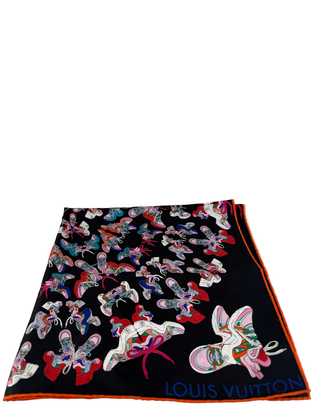 NWT Louis Vuitton "Sneakers" Silk Scarf