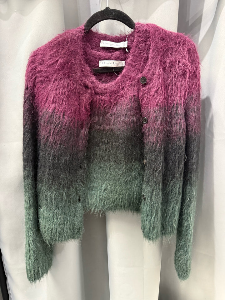 Christian Dior Mohair Ombre Twinset Sweater