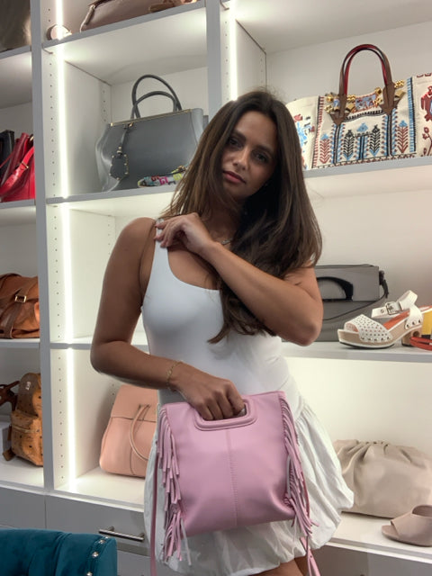 Pre Owned Maje Fringe W Crossbody Strap