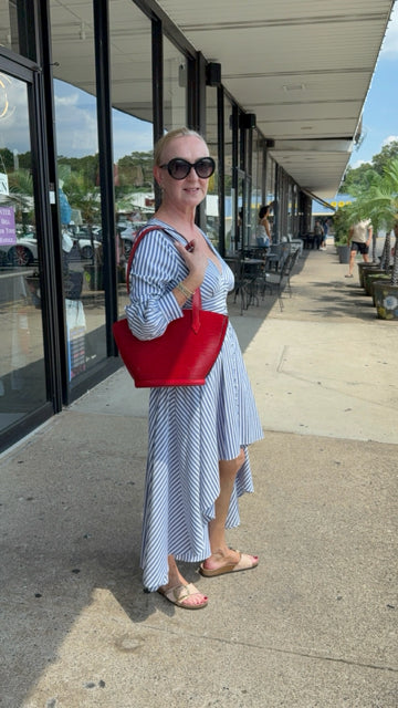 Louis Vuitton Leather Red Saint Jacques PM Bag