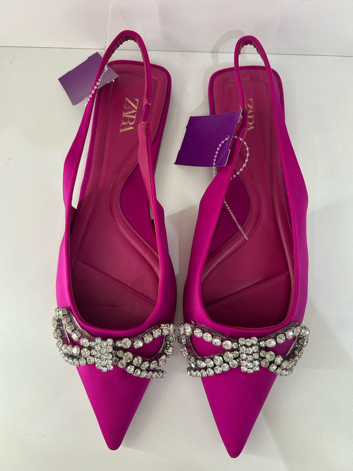 Zara Hot Pink Slingbacks Size 39