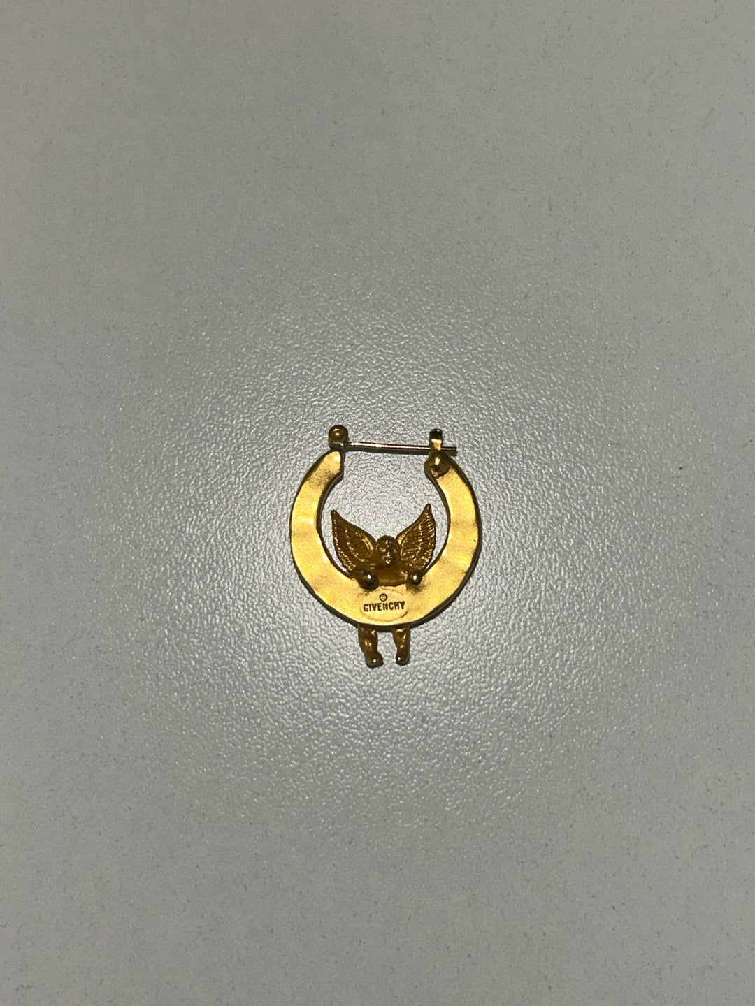 Vintage Givenchy Pierced Cherub Earrings