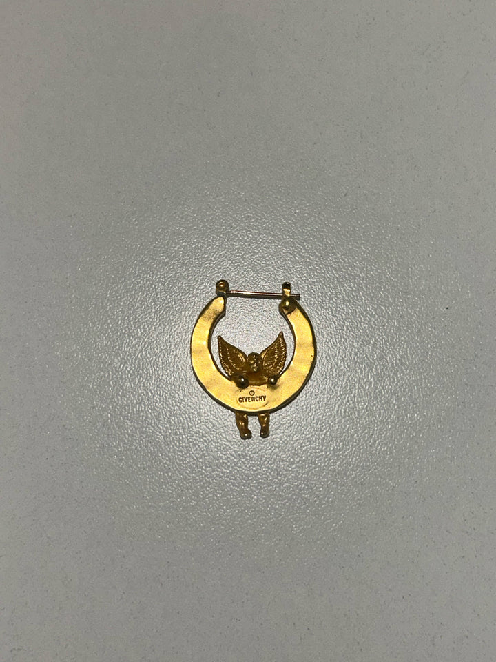 Vintage Givenchy Pierced Cherub Earrings