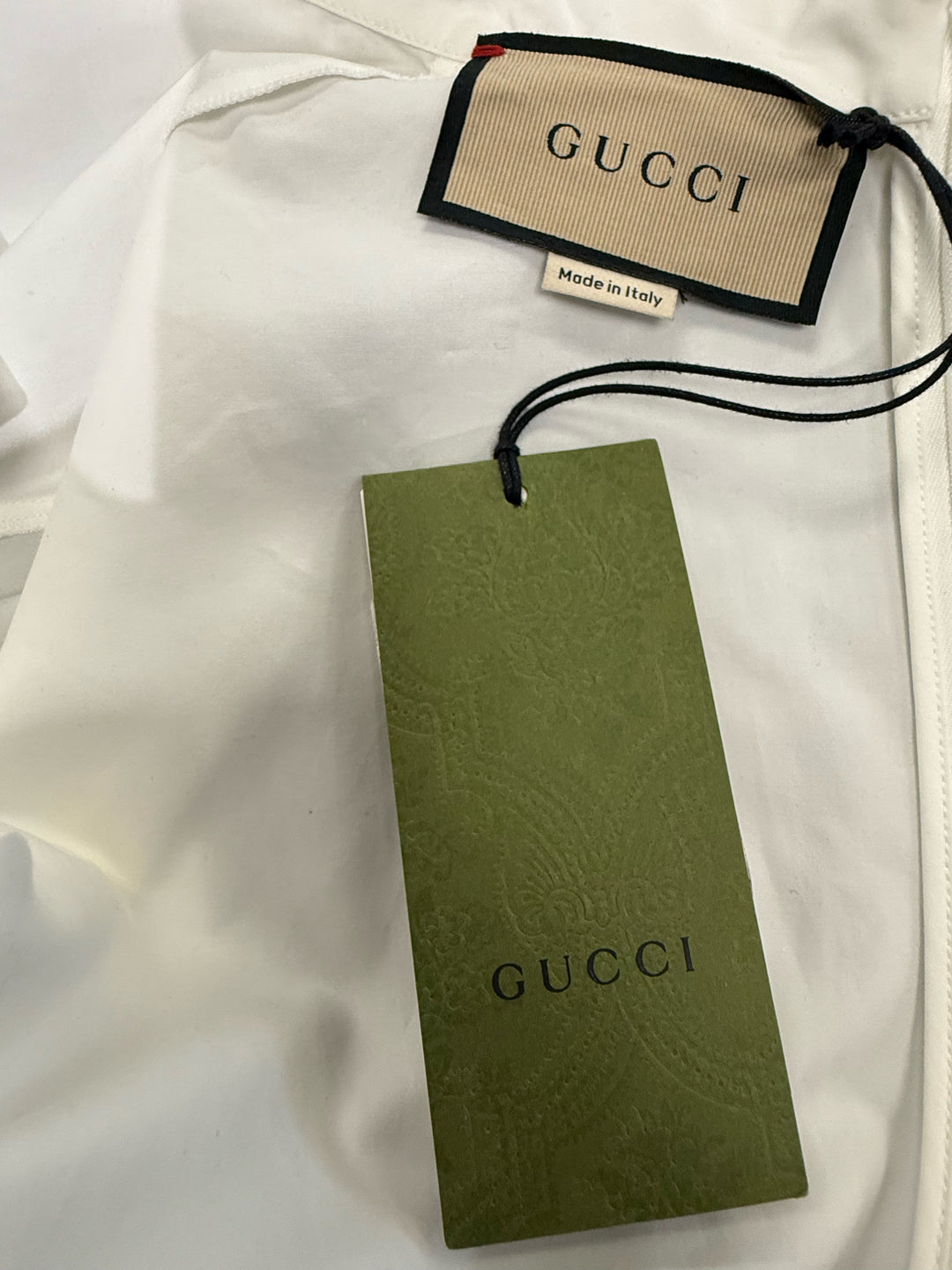 NWT Gucci White S/S Polo DRESS Size 40