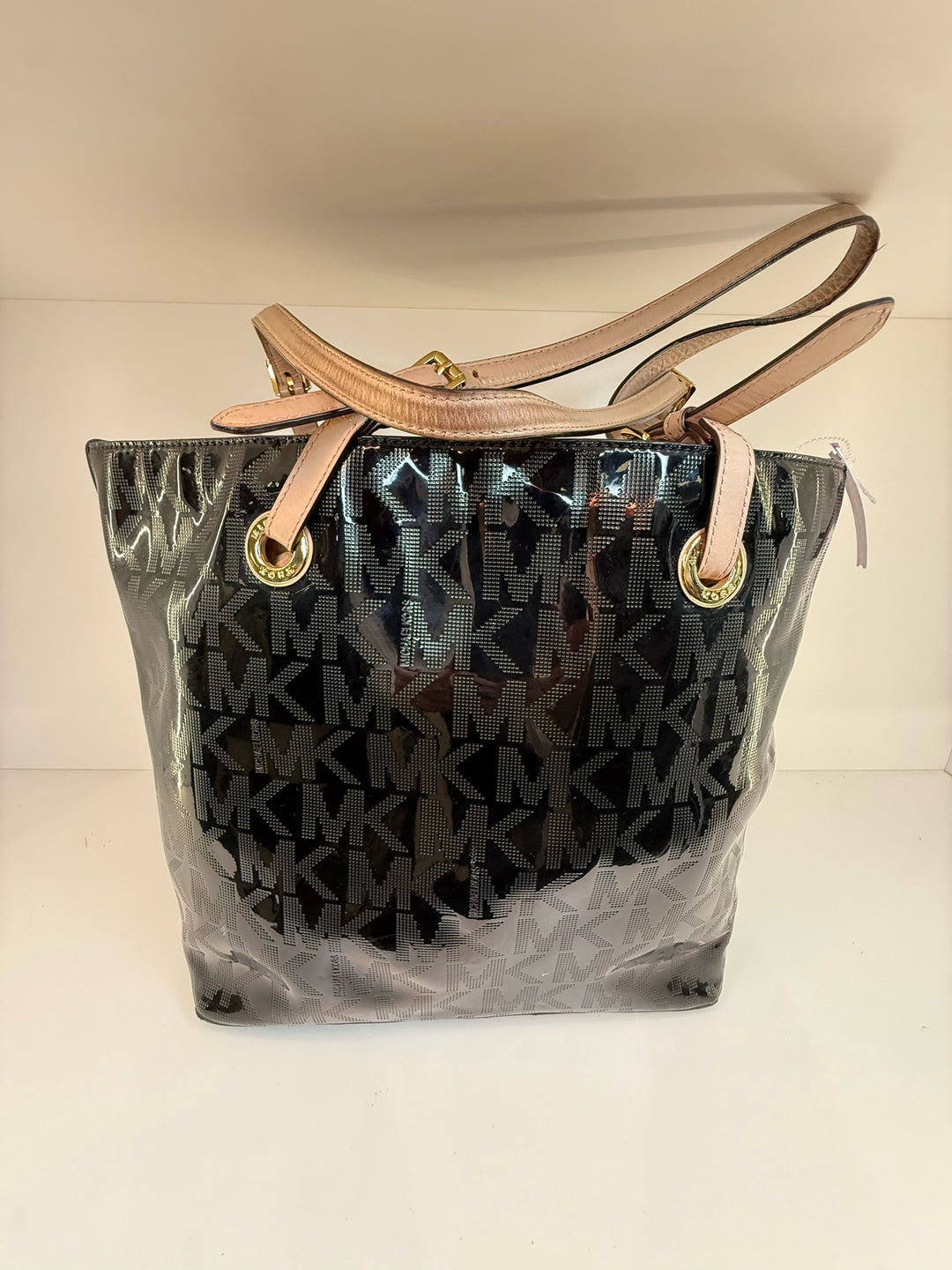 Michael Kors Allover Embossed MK LogoTote Bag