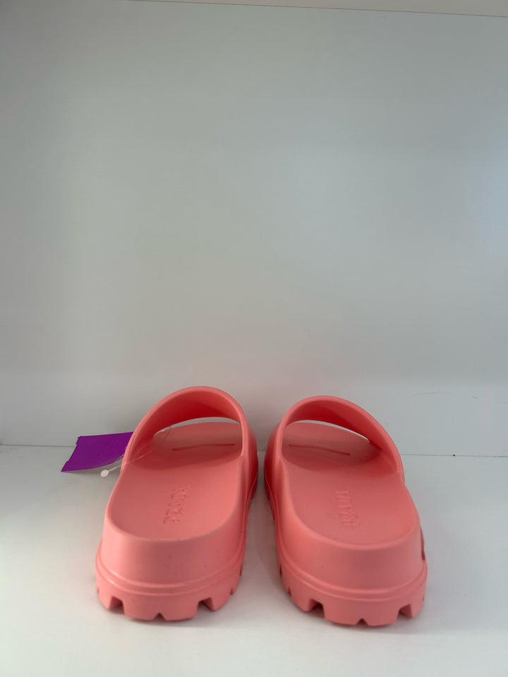 Prada Pink Pool Slides Shoes Sz 36