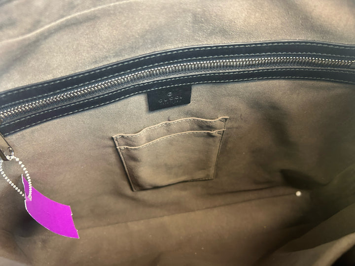 Gucci Guccissima Computer Briefcase w/ Strap Designer Bag