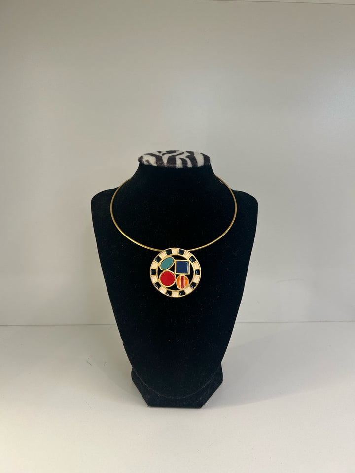 Vintage Karl Lagerfeld Medallion Necklace