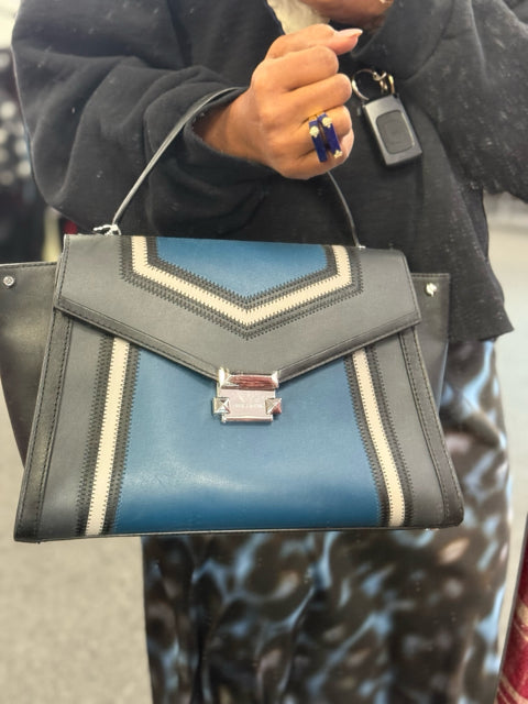 Michael Kors Leather "Whitney" Envelope Top Handle 3 Color Bag