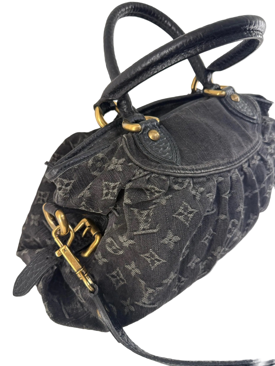 Louis Vuitton Black Denim Neo Cabi MM Designer Bag
