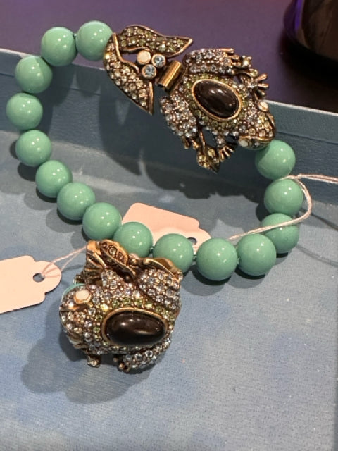 Heidi Daus Adorend Frog Bracelet