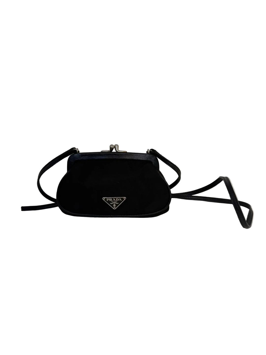Prada Full Set Mini Kiss Lock Crossbody Designer Bag