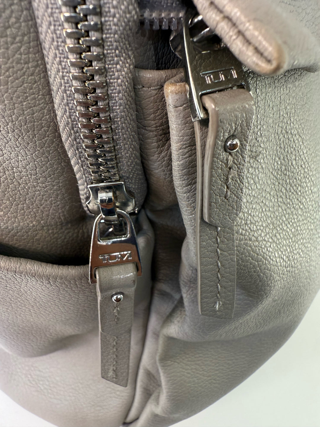 Tumi Leather Taupe Backpack