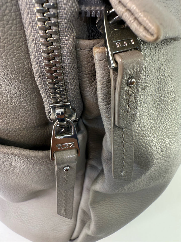 Tumi Leather Taupe Backpack