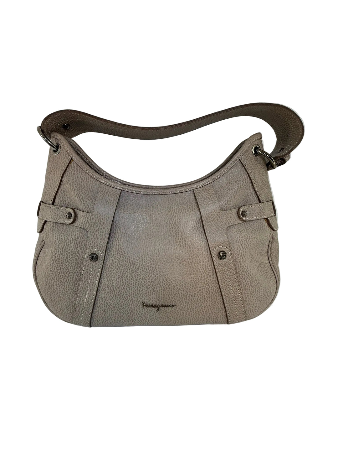 Salvatore Ferragamo Curved HOBO Shoulder Designer Bag