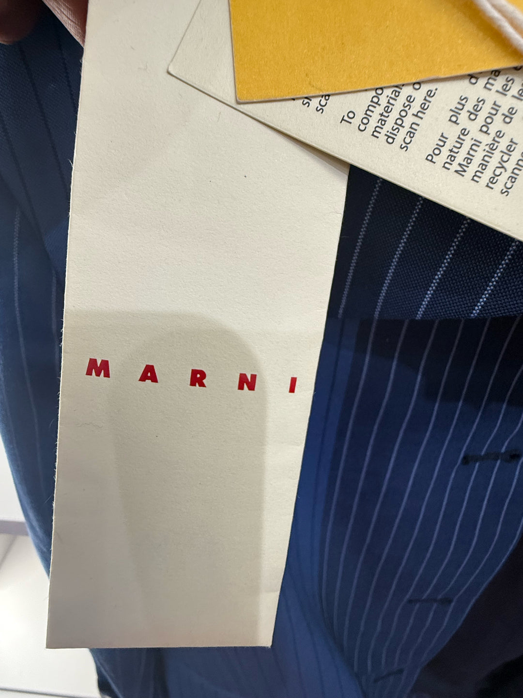 Marni LS Blue Pinstripe Blazer