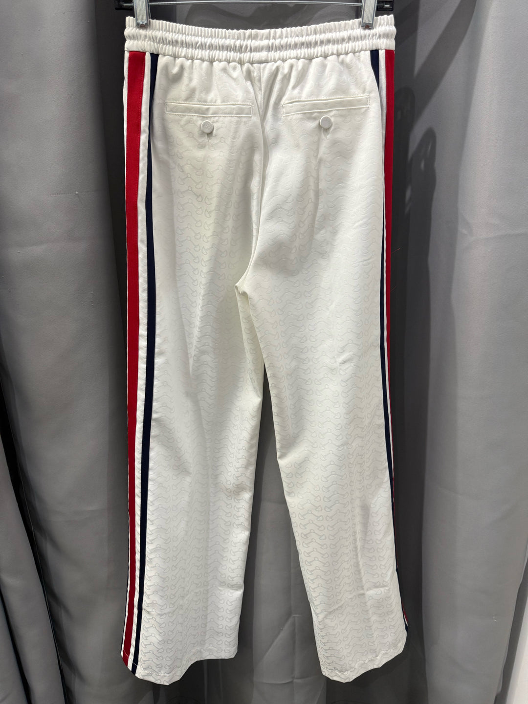 Gucci Red & Blue Stripe Joggers w Horsebit print Pant