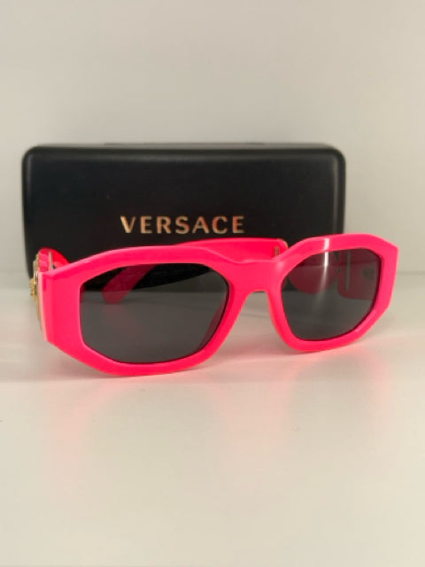 Versace Sunglasses Medusa Head Hot Pink w Case