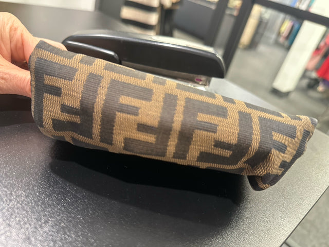 Fendi Fabric Pochette FF Monogram