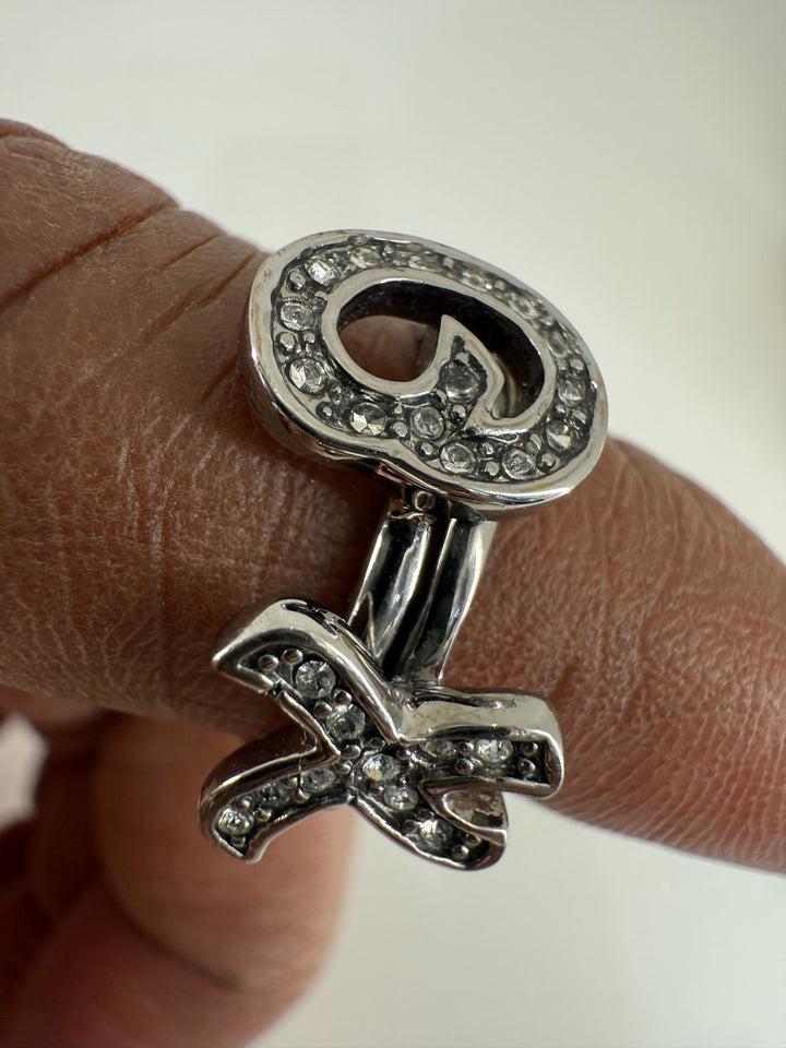 Juicy Couture 2 Set XO Ring Size 6.75 with Box