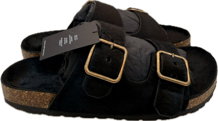 NIB Saint Laurent New In Box Sz 36.5 Pony Hair Shoes Slides