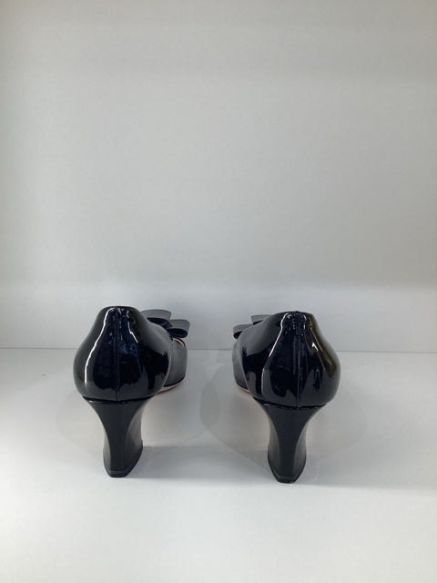 Sz 36.5 Miu Miu Black Bow Pumps Heels Shoes