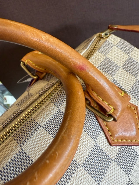 Louis Vuitton Speedy 25 Azure Designer Bag