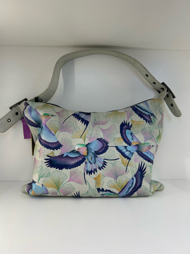 Anuschka Handpainted Satchel Leather Bag