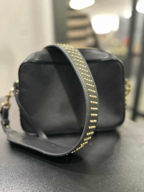 Anine Bing Leather Black Crossbody Shoulder Bag