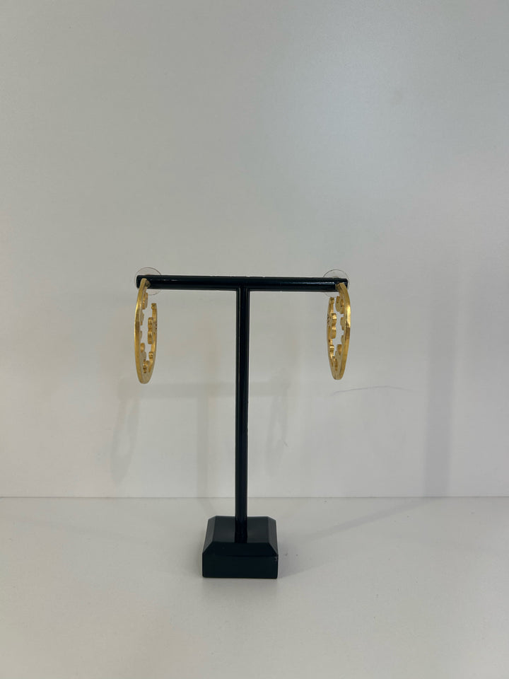 Vintage Karl Lagerfeld Scrollwork Earrings