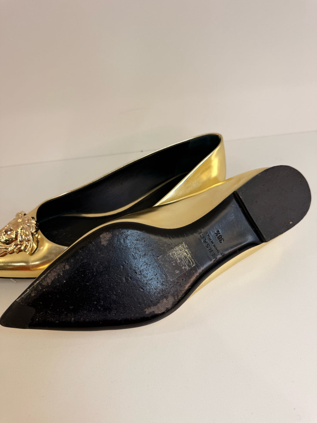 Versace Medusa Head Flats Shoes 38.5