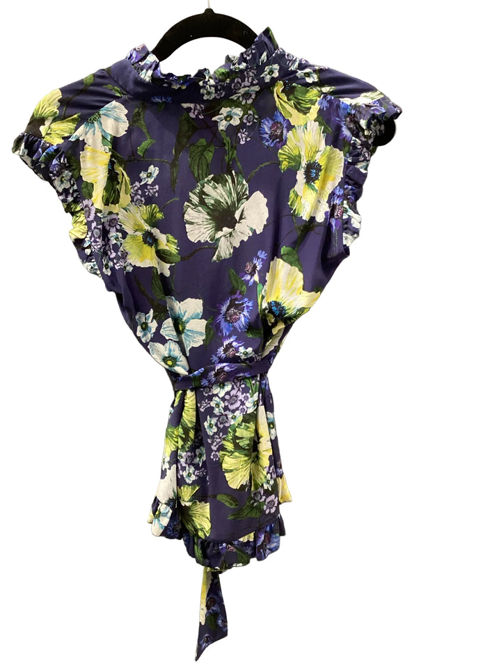 Erdem Ruffle Neck Blouse Sz 6